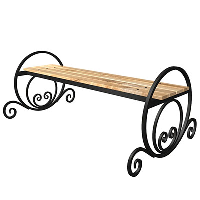 Металлические скамейки