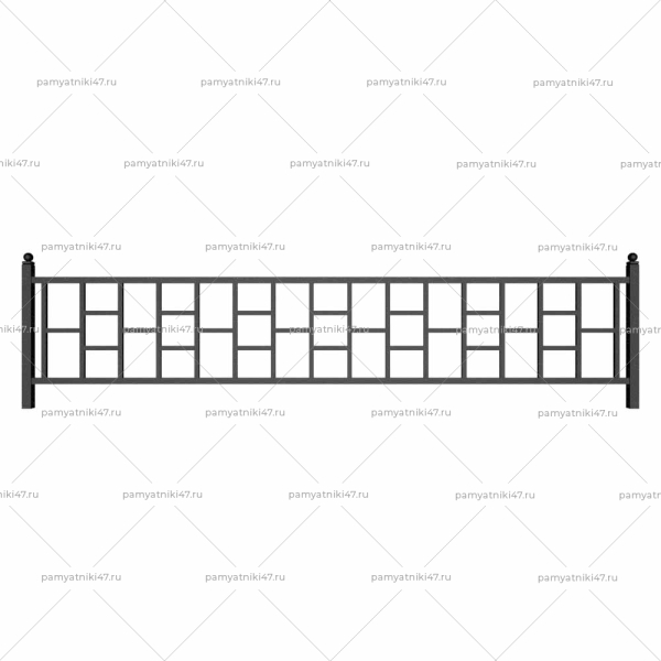 Ограда металлическая № 40