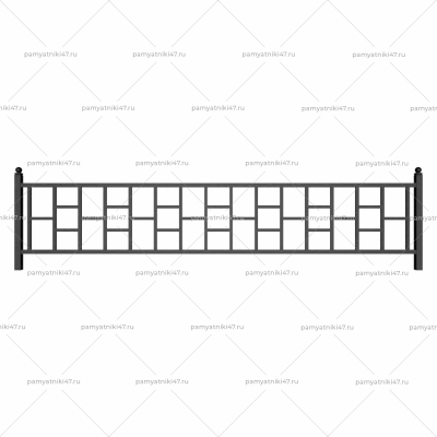 Ограда металлическая № 40