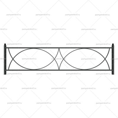 Ограда металлическая № 21