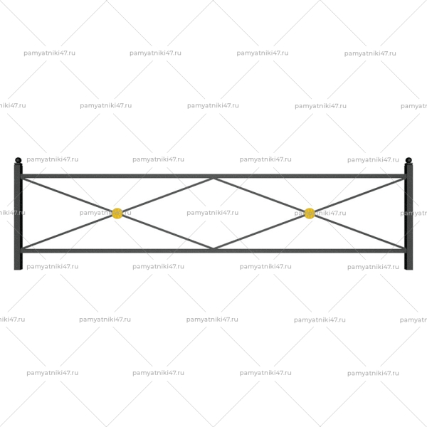 Ограда металлическая № 5