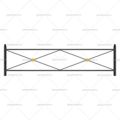Ограда металлическая № 5