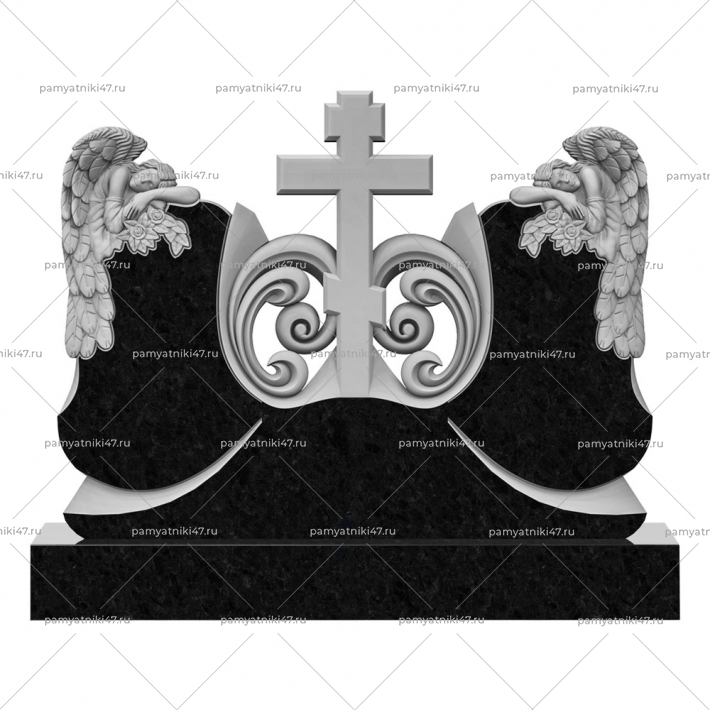 Резной семейный памятник № 28