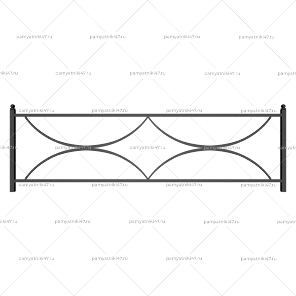 Ограда металлическая № 13