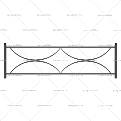 Ограда металлическая № 13