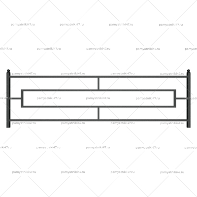 Ограда металлическая № 3