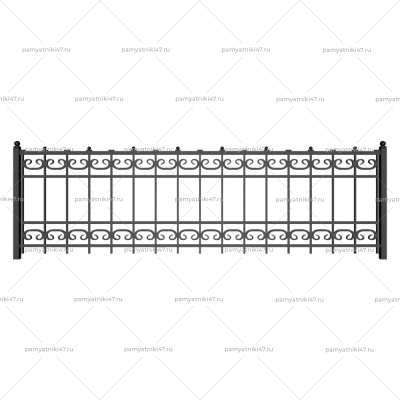 Ограда металлическая № 34