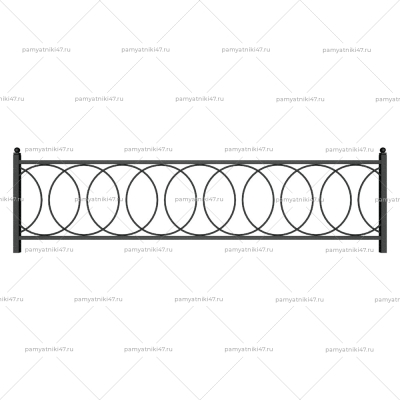 Ограда металлическая № 36
