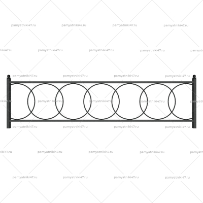 Ограда металлическая № 37