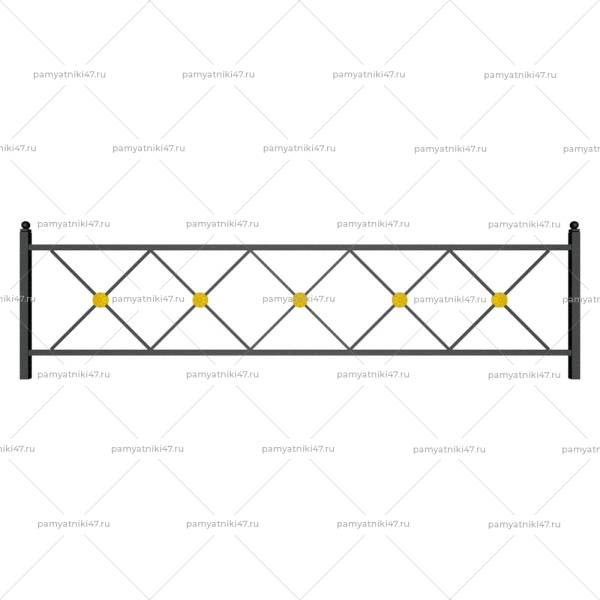 Ограда металлическая № 8