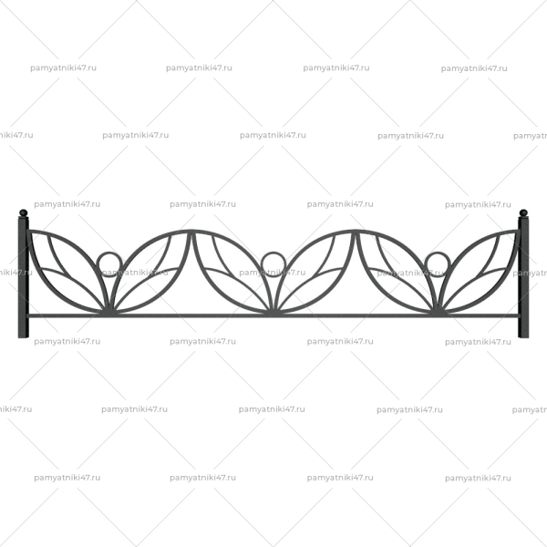 Ограда металлическая № 19