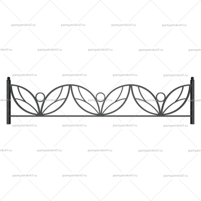 Ограда металлическая № 19