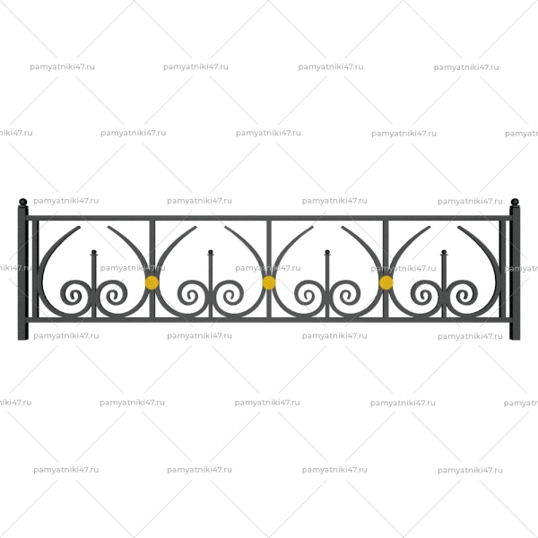 Ограда металлическая № 31