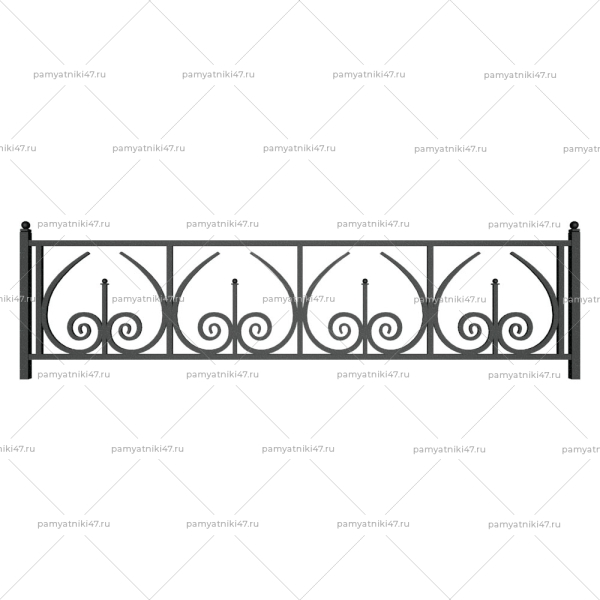 Ограда металлическая № 32