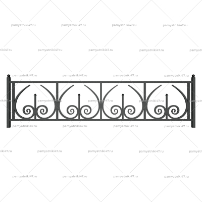 Ограда металлическая № 32