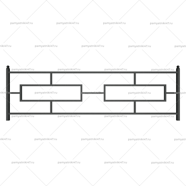 Ограда металлическая № 2