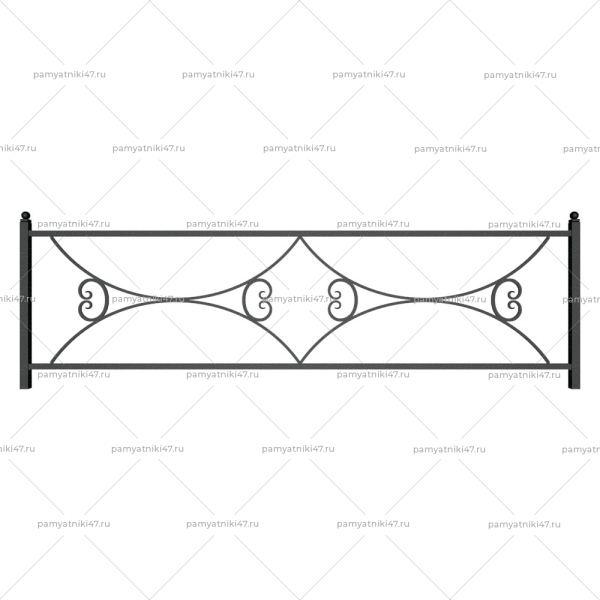 Ограда металлическая № 15