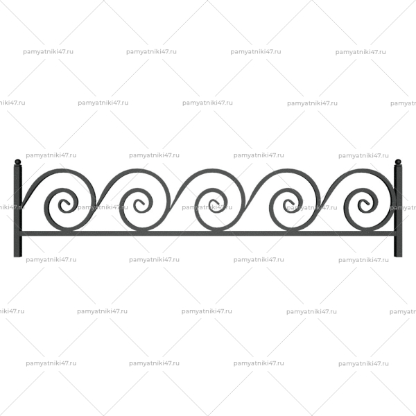 Ограда металлическая № 30