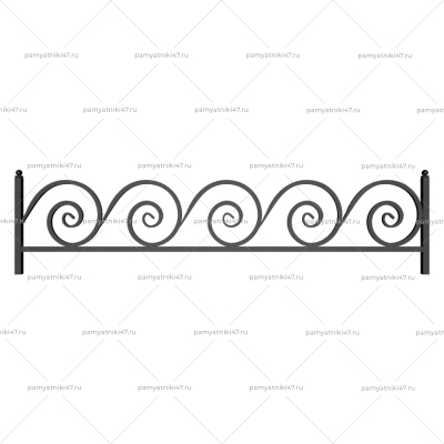 Ограда металлическая № 30