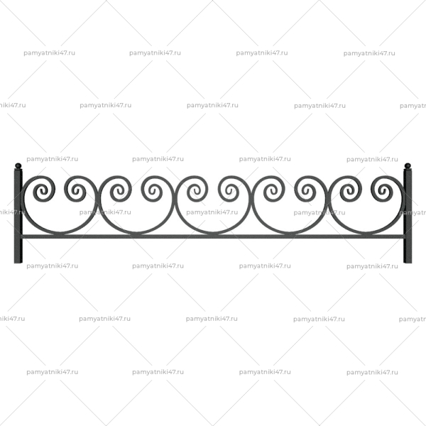Ограда металлическая № 26