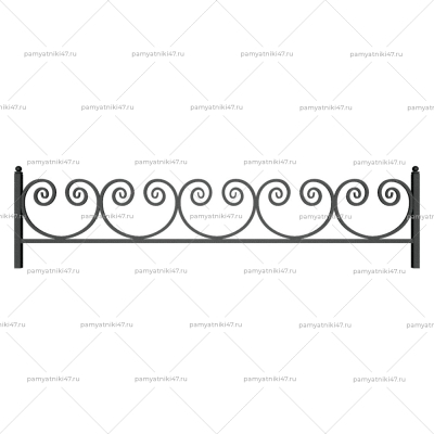 Ограда металлическая № 26