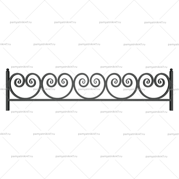 Ограда металлическая № 28