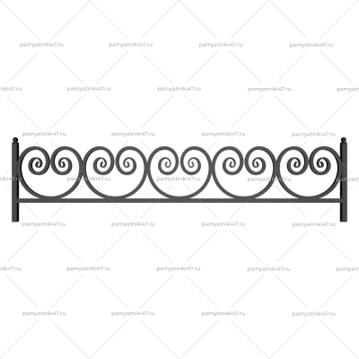 Ограда металлическая № 28