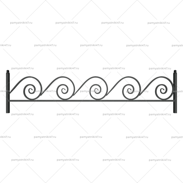 Ограда металлическая № 29