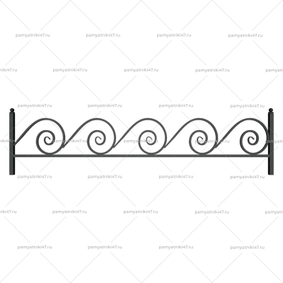 Ограда металлическая № 29
