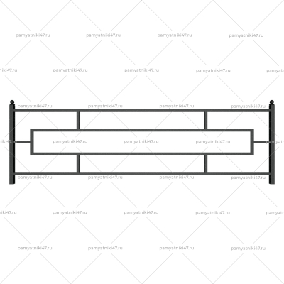 Ограда металлическая № 4